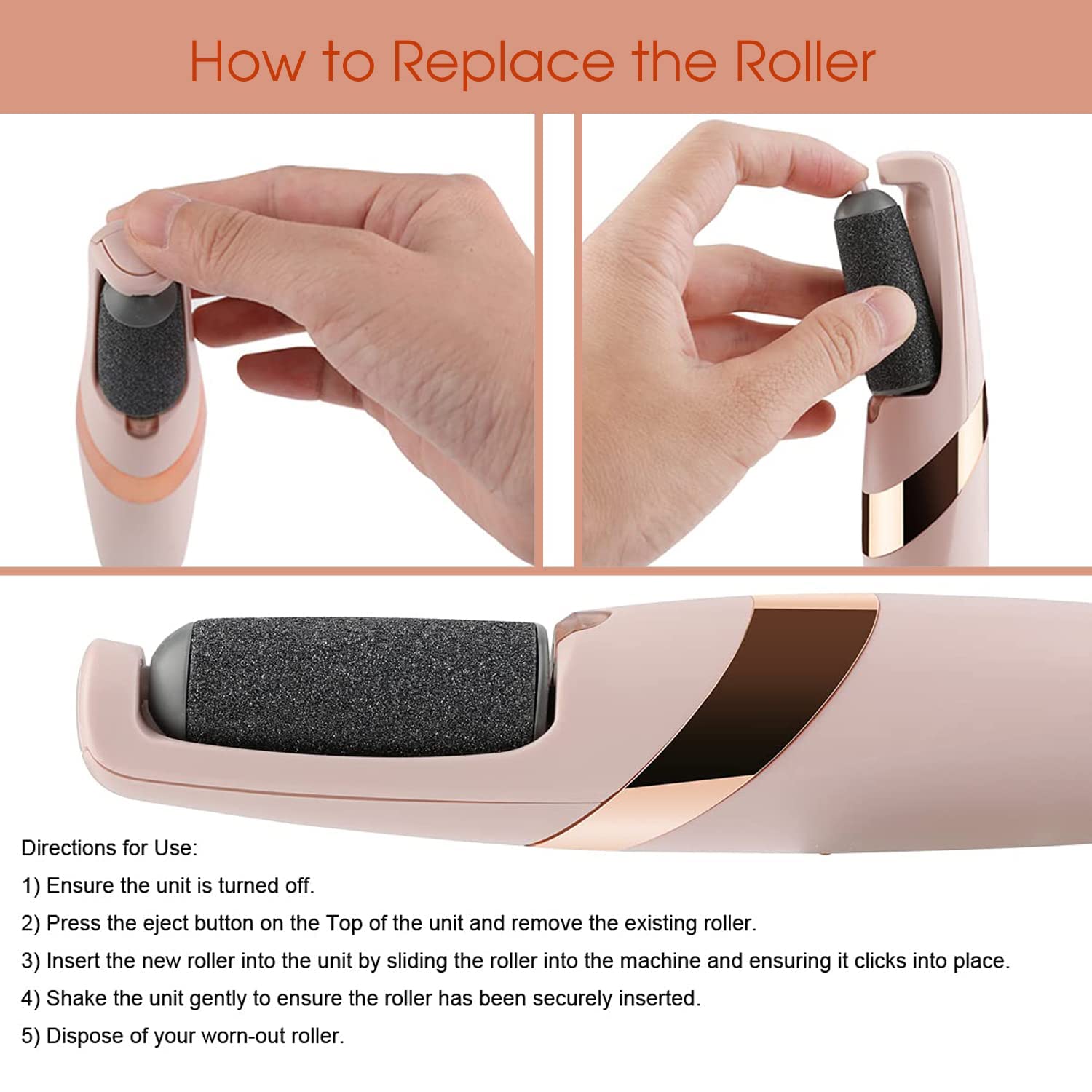 Electric Pedicure Foot File Callus Remover