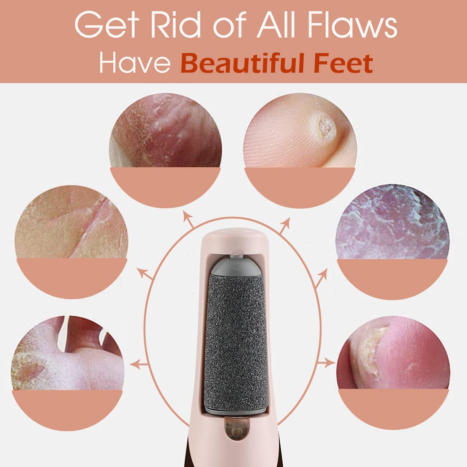 Electric Pedicure Foot File Callus Remover